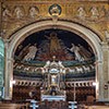 Church of Santi Cosma e Damiano, apse and triumphal arch of the basilica with mosaics from the VI and VII centuries