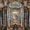 Basilica of Santi Cosma e Damiano, main altar according to the design of D. Castelli with an icon from the XII century