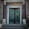 Door into the Temple of Jupiter Stator (Mausoleum of Romulus), in the past a church enterance