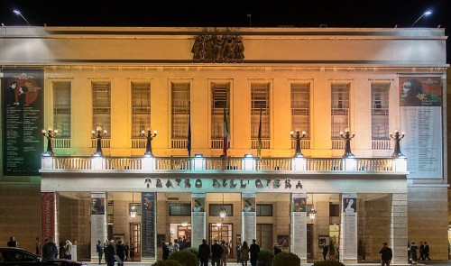 Teatro dell’Opera di Roma, façade, post-war period