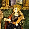 Alleged portrait of Lucretia Borgia, fragment, frescos by Pinturicchio, Borgia Apartments, Apostolic Palace