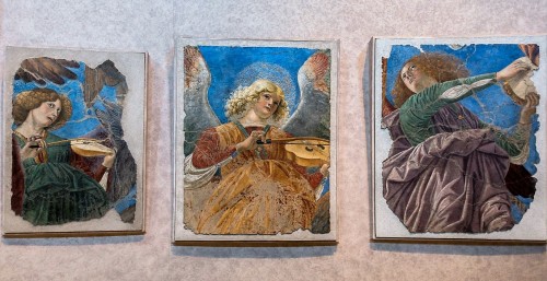 Melozzo da Forlì, Anioły z dawnej absydy kościoła Santi XII Apostoli, obecnie Pinacoteca Vaticana