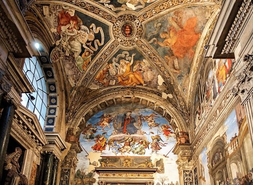 Vault of the Carafa Chapel, Basilica of Santa Maria sopra Minerva