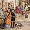 Kaplica Carafy, św. Tomasz i personifikacje Filozofii, Teologii, Dialektyki i Gramatyki (detal), Filippino Lippi, bazylika Santa Maria sopra Minerva