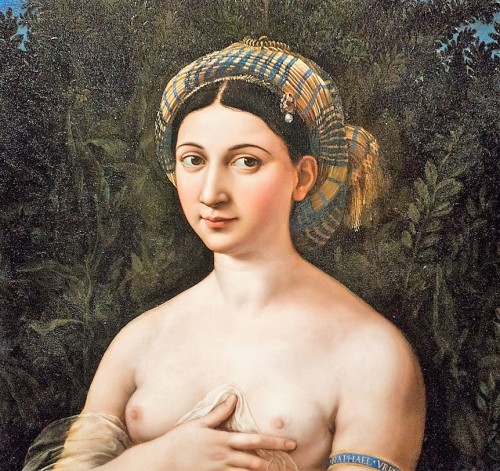 La Fornarina, Raphael, Galleria Nazionale d'Arte Antica, Palazzo Barberini