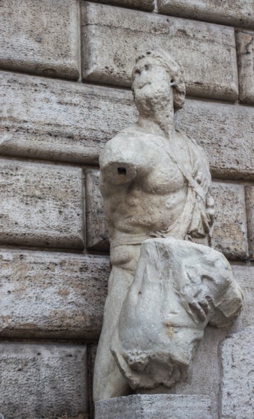 Pasquino – Roman copy of a Hellenic sculpture group from the III century B.C.