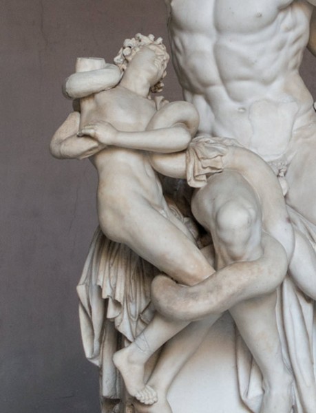 Laocoön and His Sons, Musei Vaticani, fragment