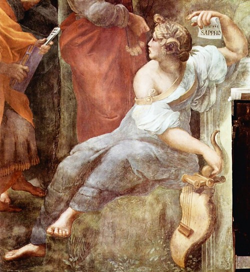 Imperia as Sappho (on the left), Raphael’s Rooms, Apostolic Palace