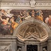 Chigi Chapel, Church of Santa Maria della Pace, on the left alleged portrait of Imperia