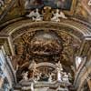 Francesco Cavallini, angels in the main altar of the Church of Santissimi nomi di Gesù e Maria