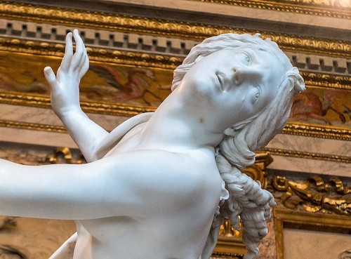 The Rape of Proserpina, Gian Lorenzo Bernini, fragment, Galleria Borghese