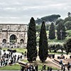 Triumphant Arch of Emperor Constantine the Great seen from the Colosseum