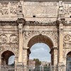 Triumphant Arch of Emperor Constantine the Great seen from the Palatine Hill