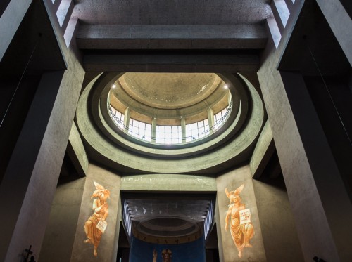 Church of Sacro Cuore di Cristo Re, view of the church apse, Marcello Piacentini