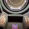 Church of San Cuore di Cristo Re, Marcello Piacentini, pillars supporting the church dome