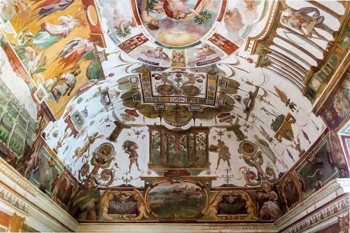 Villa Medici, studiolo of Cardinal Ferdinand de Medici, decorations by Jacopo Zucchi