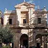 The facade of the church of Santa Bibiana