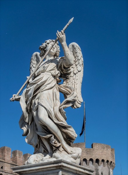 Bridge of the Holy Angel (Ponte Sant'Angelo), Angel with the Lance, Domenico Guidi