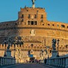 Ponte Sant'Angelo - most św. Anioła z widokiem na zamek św. Anioła