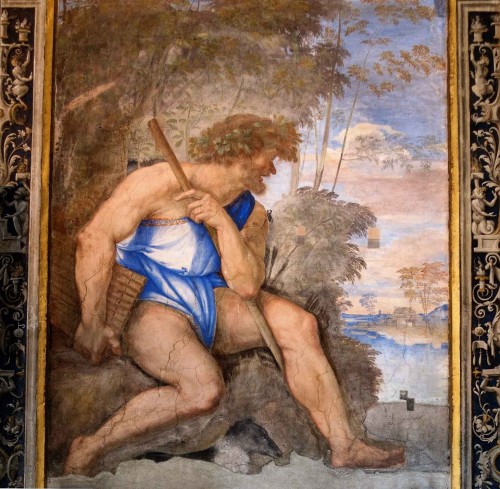 Polyphemus, villa Farnesina - Loggia di Galatea