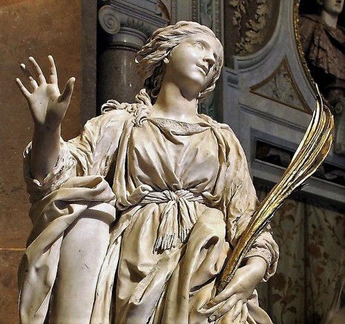 Statue of St. Bibiana, Gian Lorenzo Bernini, the Church of Santa Bibiana