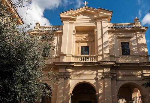 Façade of the Church of Santa Bibiana