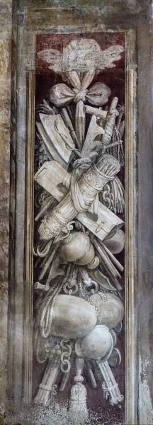 Church of Santa Bibiana, frescoes in the entrance to the church, Agostino Ciampelli