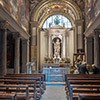 Church of Santa Bibiana with a statue of St. Bibiana in the apse