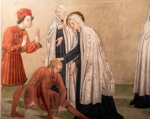 Antoniazzo Romano, St. Frances of Rome healing the ill, Convento delle Oblate di Tor de Specchi