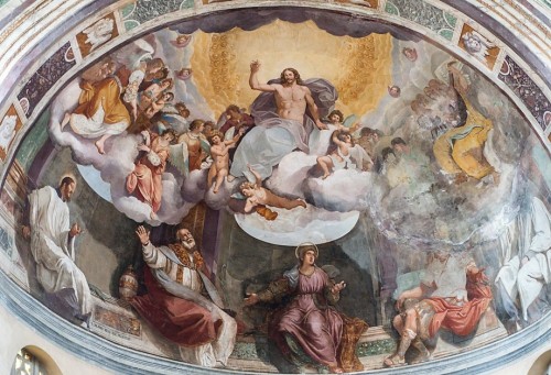 Church of Santa Balbina, apse, Anastasio Fontebuoni - Christ among the saints, St. Balbina at the bottom