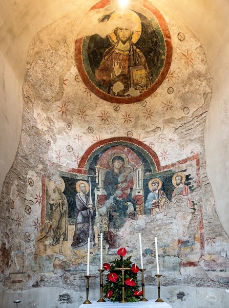 Church of Santa Balbina, Madonna with Child among figures of saints (third niche on the left)