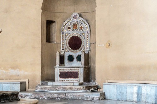 Church of Santa Balbina, bishops’ throne from the XIII century