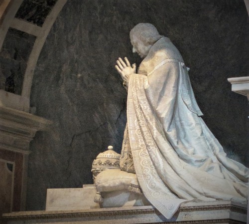 Antonio Canova’s funerary monument of Pope Clement XIII, fragment, Basilica of San Pietro in Vaticano