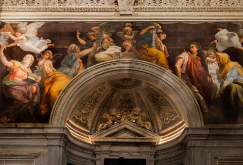 Santa Maria della Pace, Chigi family chapel, top – frescos by Raphael