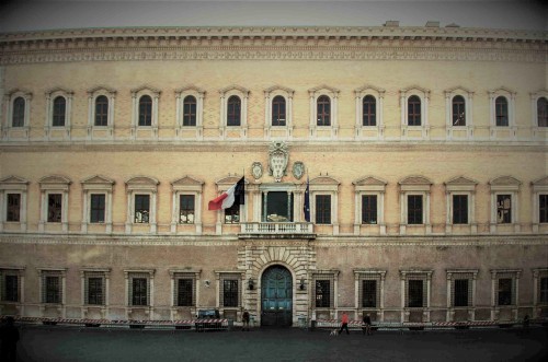 Palazzo Farnese, family residence, main façade