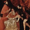 Pope Paul III with grandchildren (Alessandro i Ottavio Farnese), Titian, pic. WIKIPEDIA