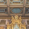 Choir and ceiling fragment with dedication to Cardinal Francesco Barberini