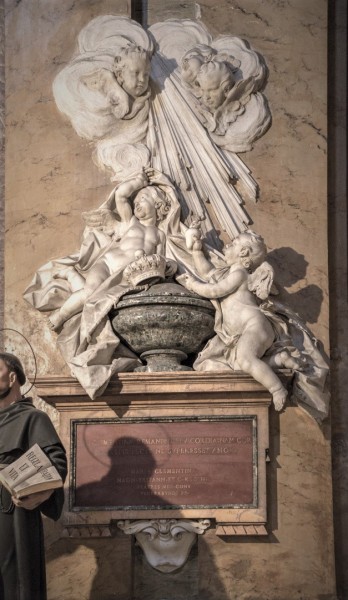 The Epitaph with the heart of Maria Clementina Sobieska, the Basilica of Santi Apostoli