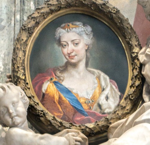 Maria Klementyna Sobieska, pomnik nagrobny, fragment, bazylika San Pietro in Vaticano