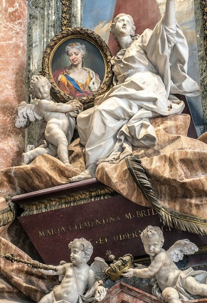 Tombstone monument of Maria Clementina Sobieska, Basilica of San Pietro in Vaticano