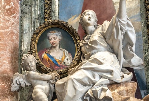 Funerary monument of Maria Clementina Sobieska, fragment, Basilica of San Pietro in Vaticano