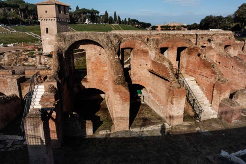 Remains of the stands in the eastern part of the hippodrome