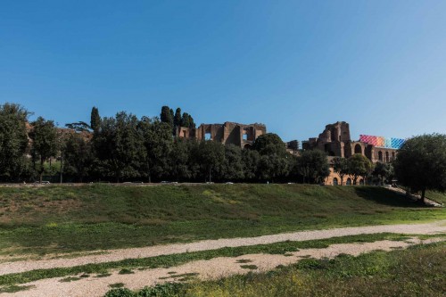 Widok na Palatyn od strony Circus Maximus