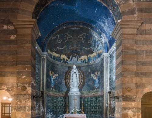 Interior of the Church of Santa Maria in Cappella, the apse