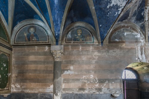 Church of Santa Maria in Cappella, saints in the lunettes