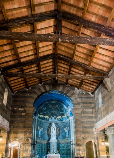 Church of Santa Maria in Cappella, open roof truss