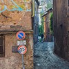 A small street in Trastevere leading to the church of Santa Maria in Cappella