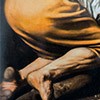 Męczeństwo św. Piotra, fragment, Caravaggio, kaplica Cerasich, bazylika Santa Maria del Popolo