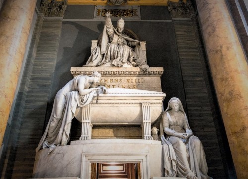 Antonio Canova’s funerary monument of Pope Clement XIV, Basilica of Santi Apostoli