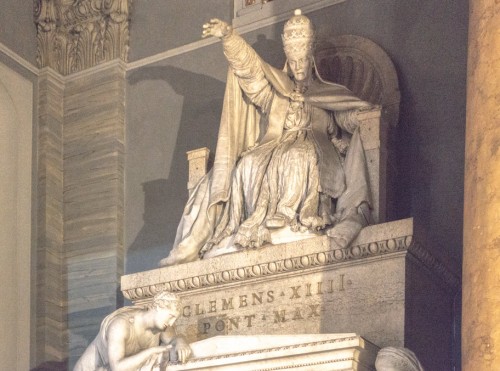 Antonio Canova’s funerary monument of Pope Clement XIV, fragment, Basilica of Santi Apostoli